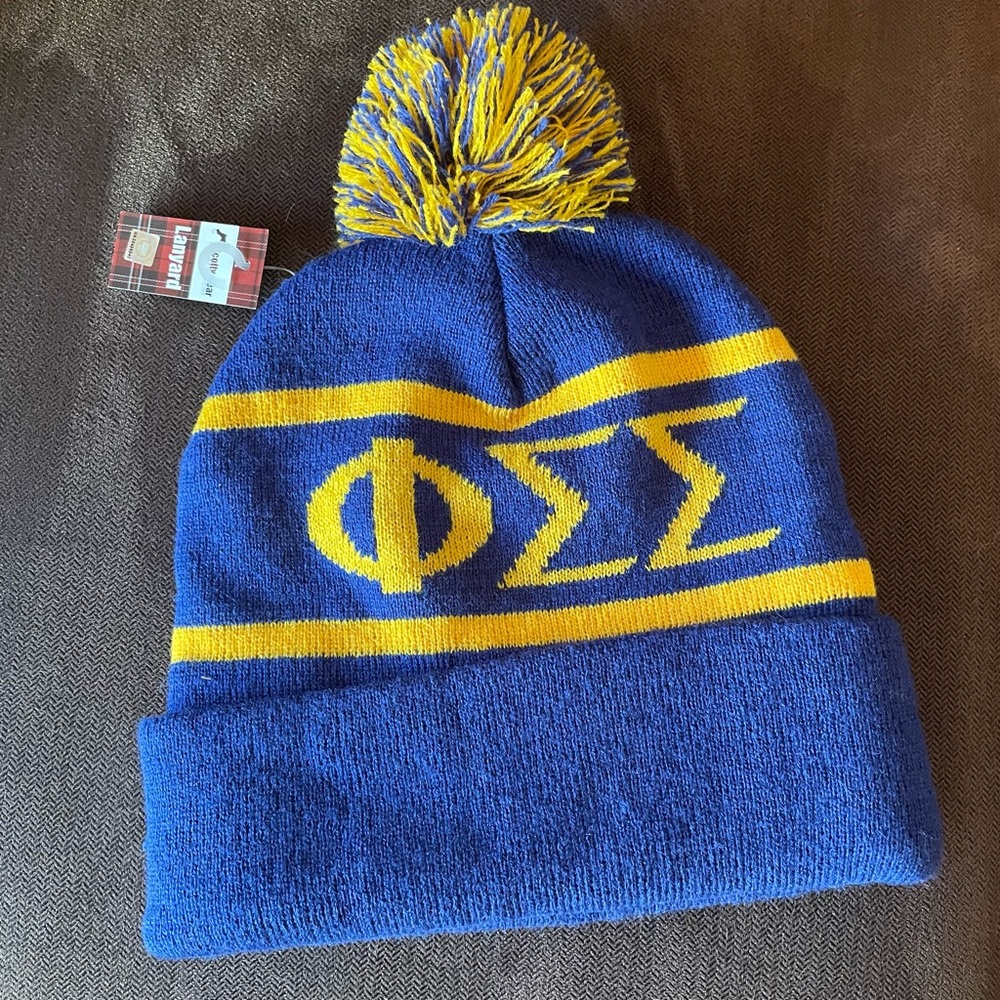 Phi Sigma Sigma sorority winter beanie
